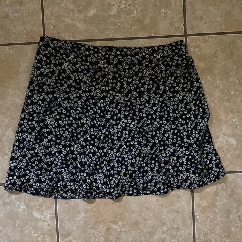 Floral Black and white skirt